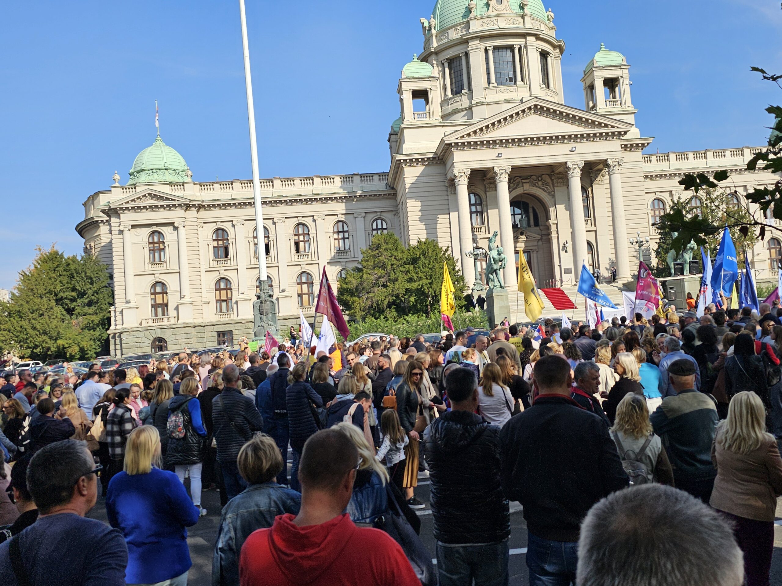 Beograd: Protest prosvetara iz cele Srbije