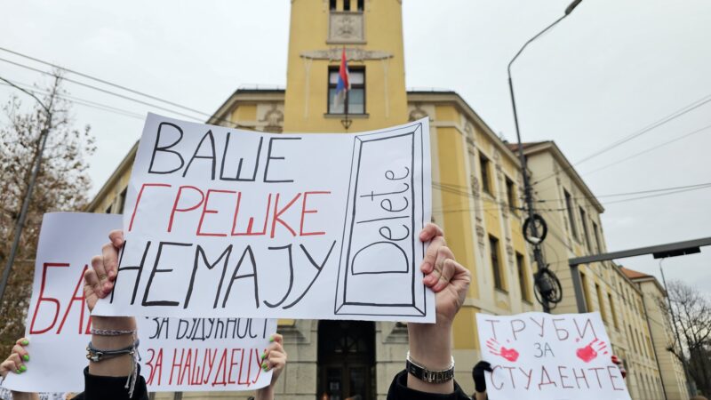 Protest u centru Niša