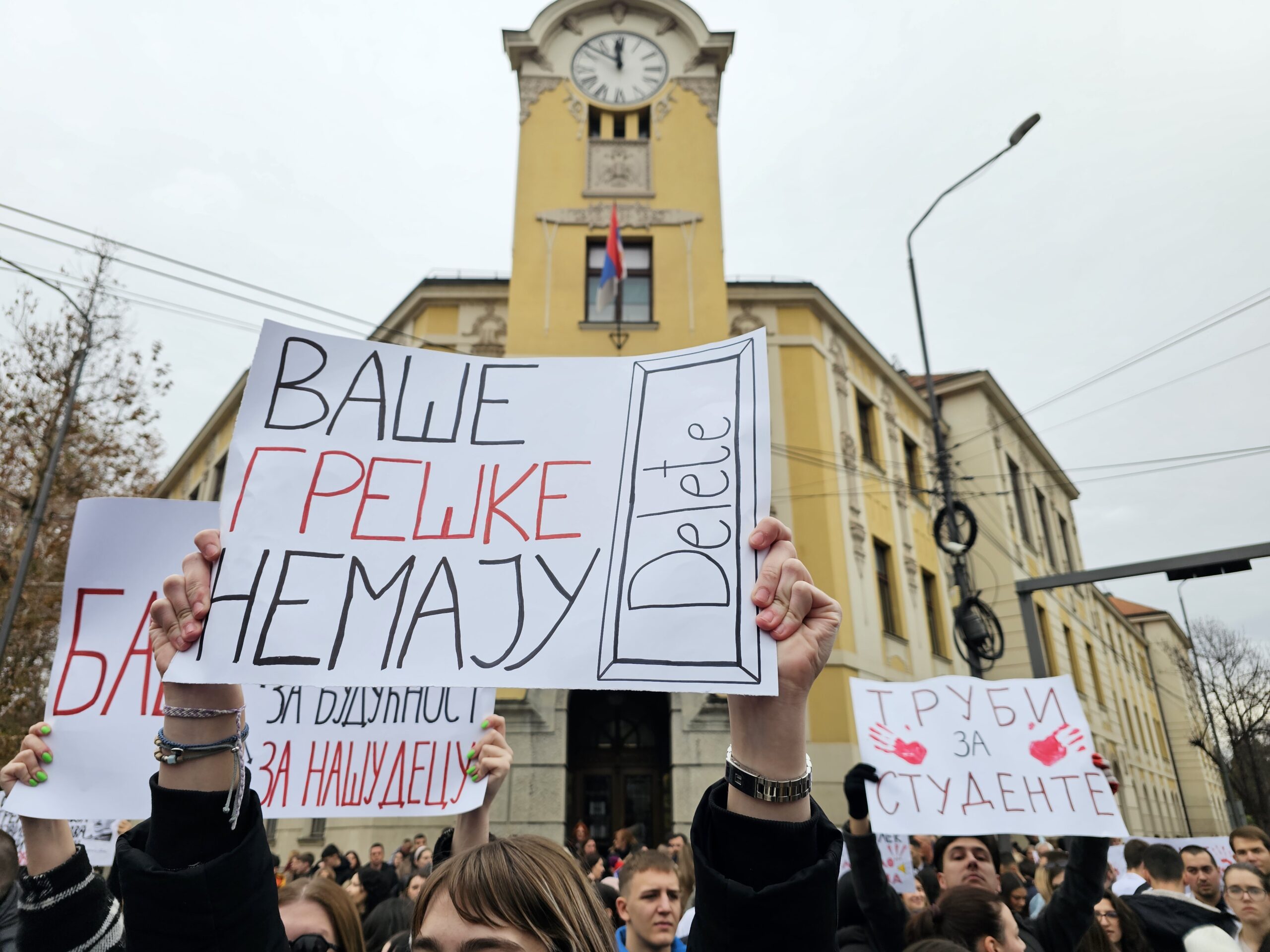 Protest u centru Niša