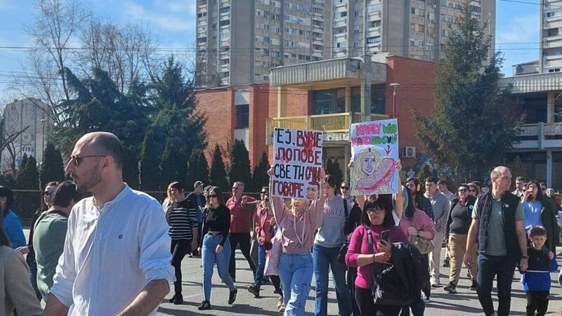 Protest „Ruža pravde“ u Nišu