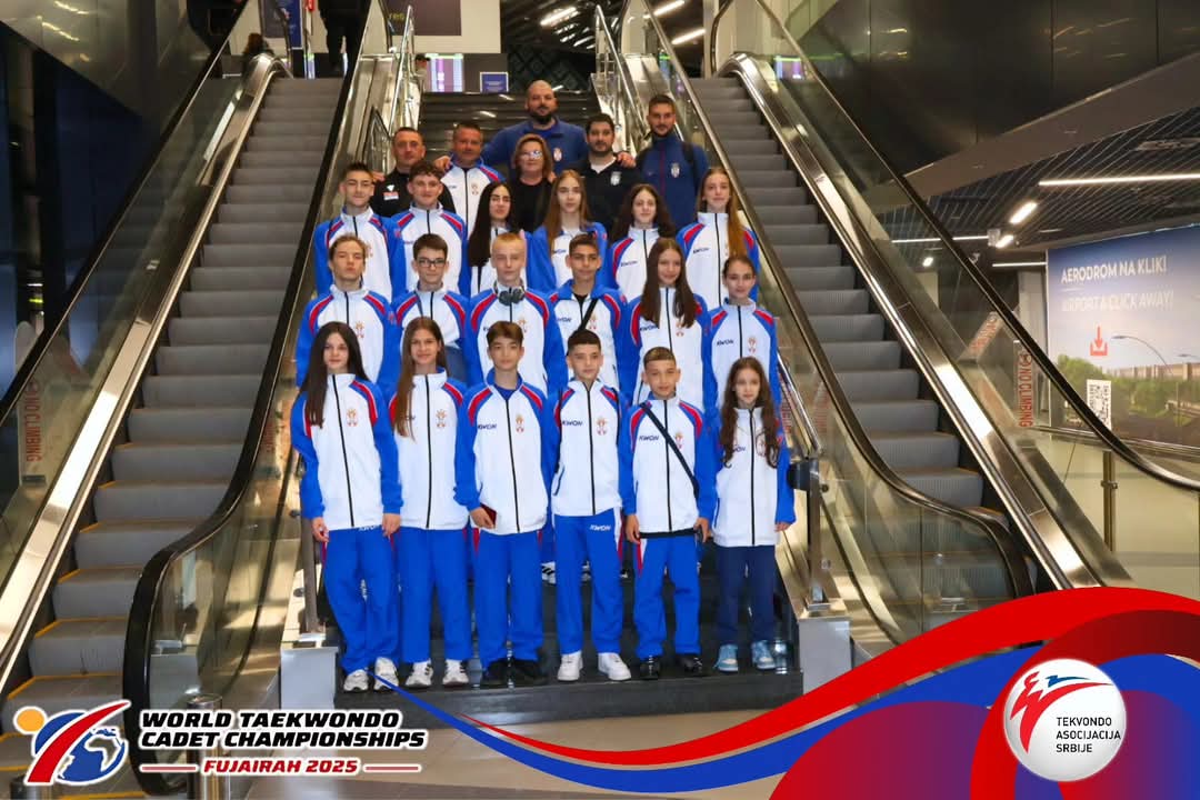 Kadetska reprezentacija Srbije u tekvondou na Svetskom prvenstvu u UAE