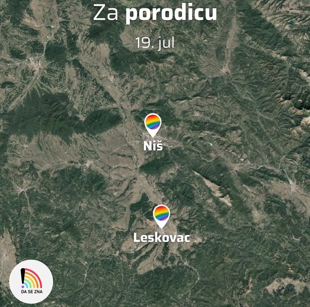 Prajd karavan sutra u Nišu i Leskovcu
