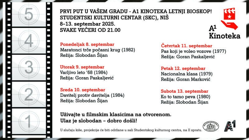 Besplatni letnji bioskop u Nišu